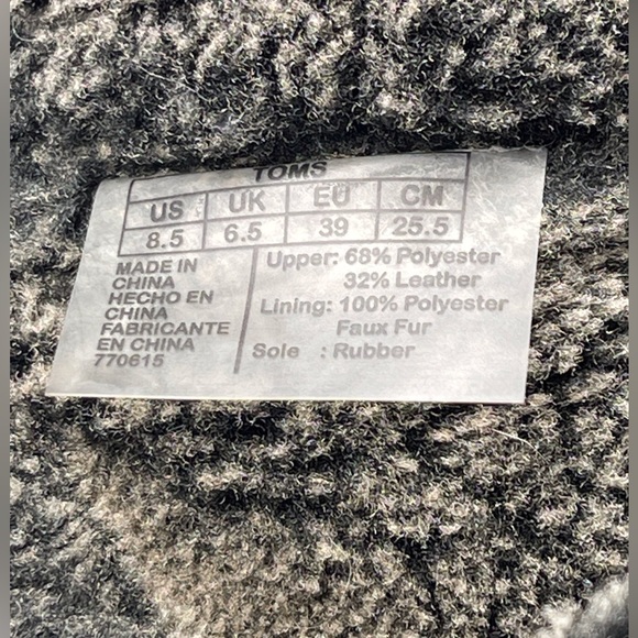TOMS Women’s Nepal Suede Yarn Textured Faux Fur Lined Boots Size 8.5 - Picture 14 of 16